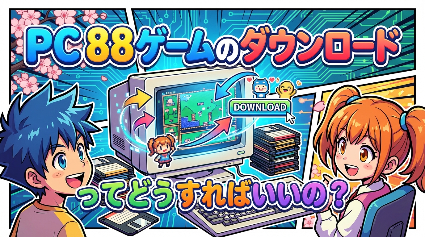 PC 88ゲームのダウンロードってどうすればいいの？