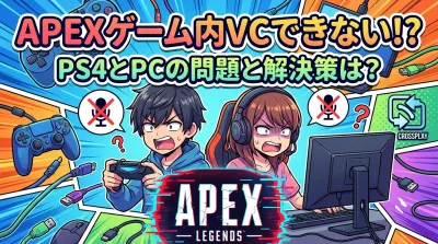 Apexゲーム内VCできないPS4とPCの問題と解決策は?