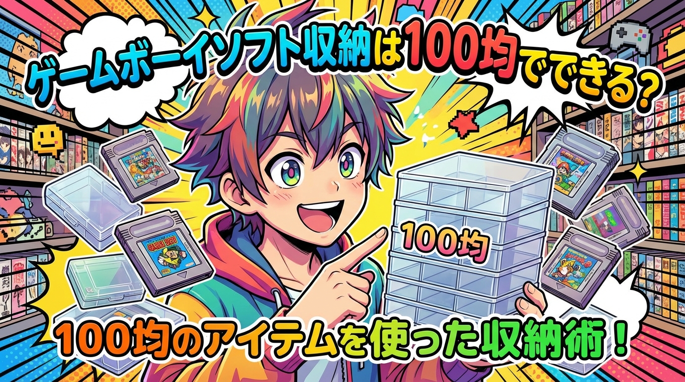 ゲームボーイソフト収納は100均でできる？