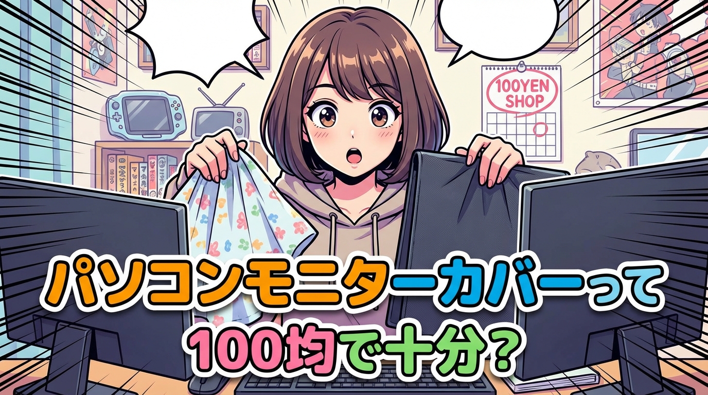 パソコンモニターカバーって100均で十分？