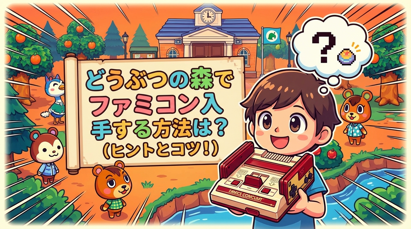 どうぶつの森でファミコン入手する方法は？