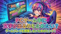 PCゲーム中に文字が出るのを止めたい？