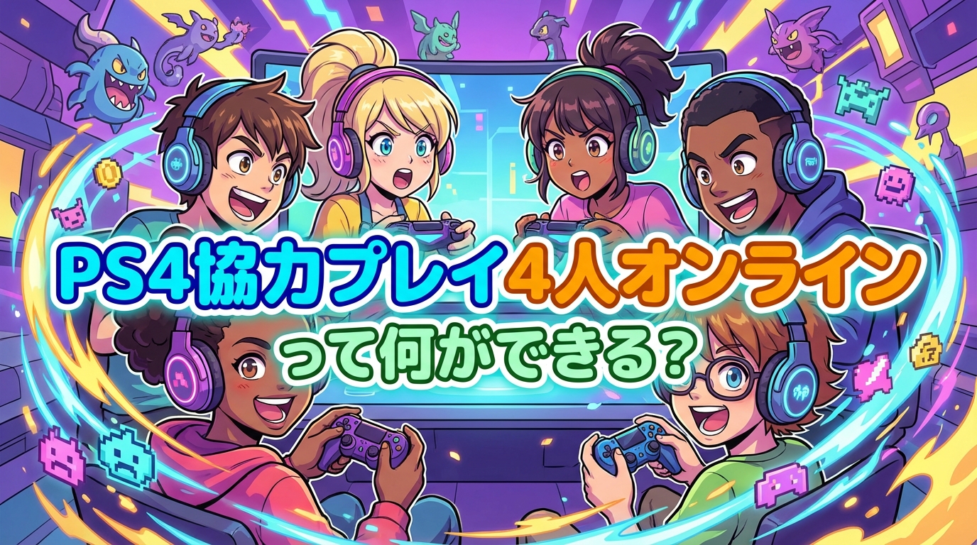 PS4協力プレイ4人オンラインって何ができる？