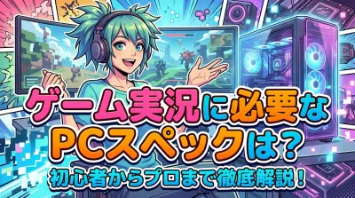 ゲーム実況に必要なPCスペックは？