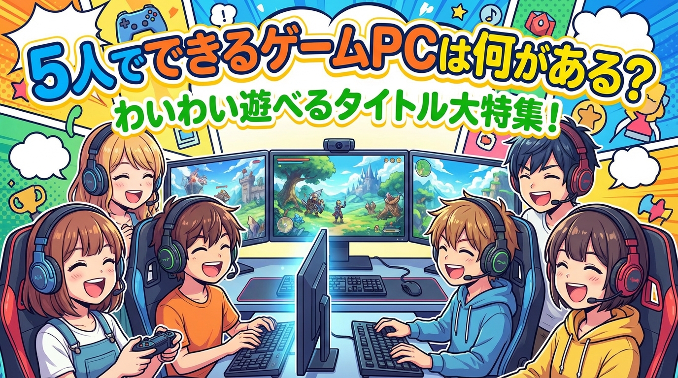 5人でできるゲームPCは何がある？