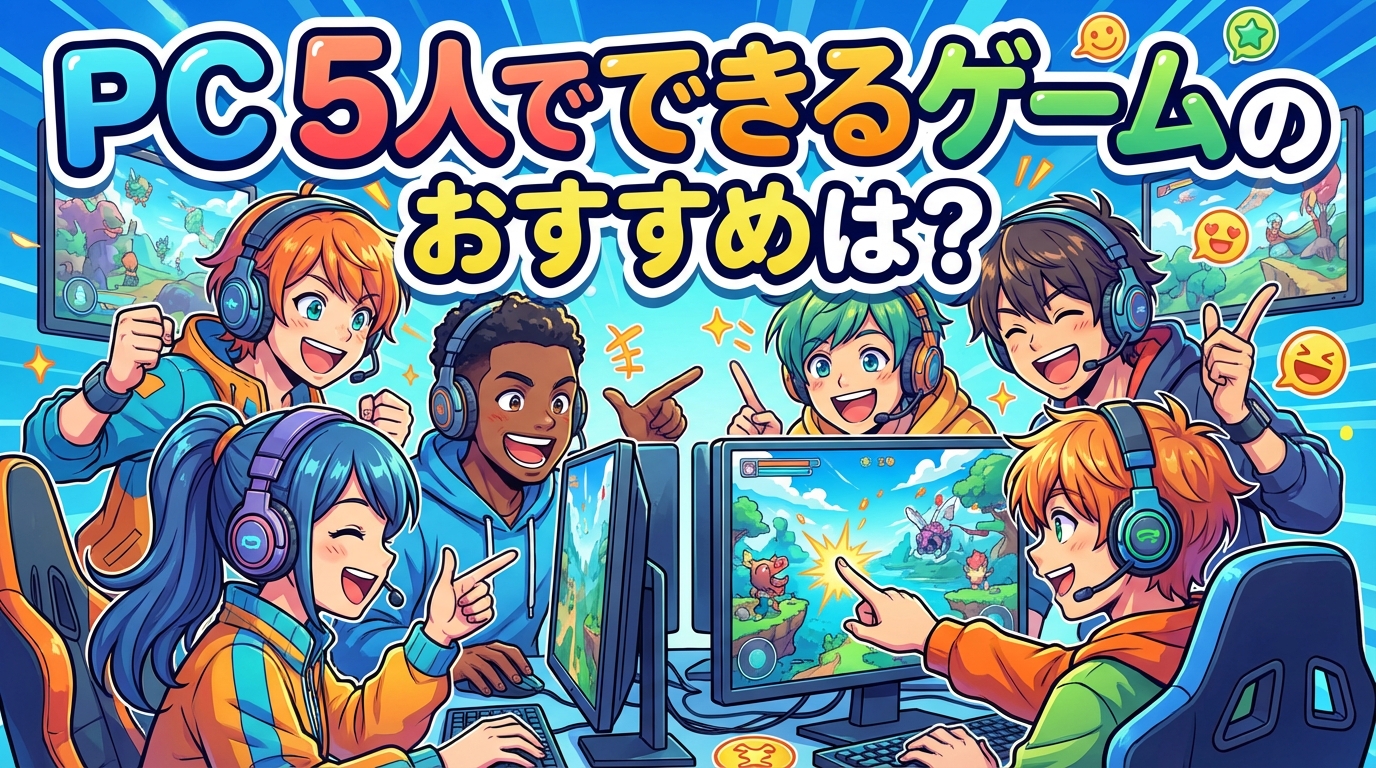 PC 5人でできるゲームのおすすめは？