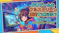 PCゲームをフルスクリーン固定する方法は？
