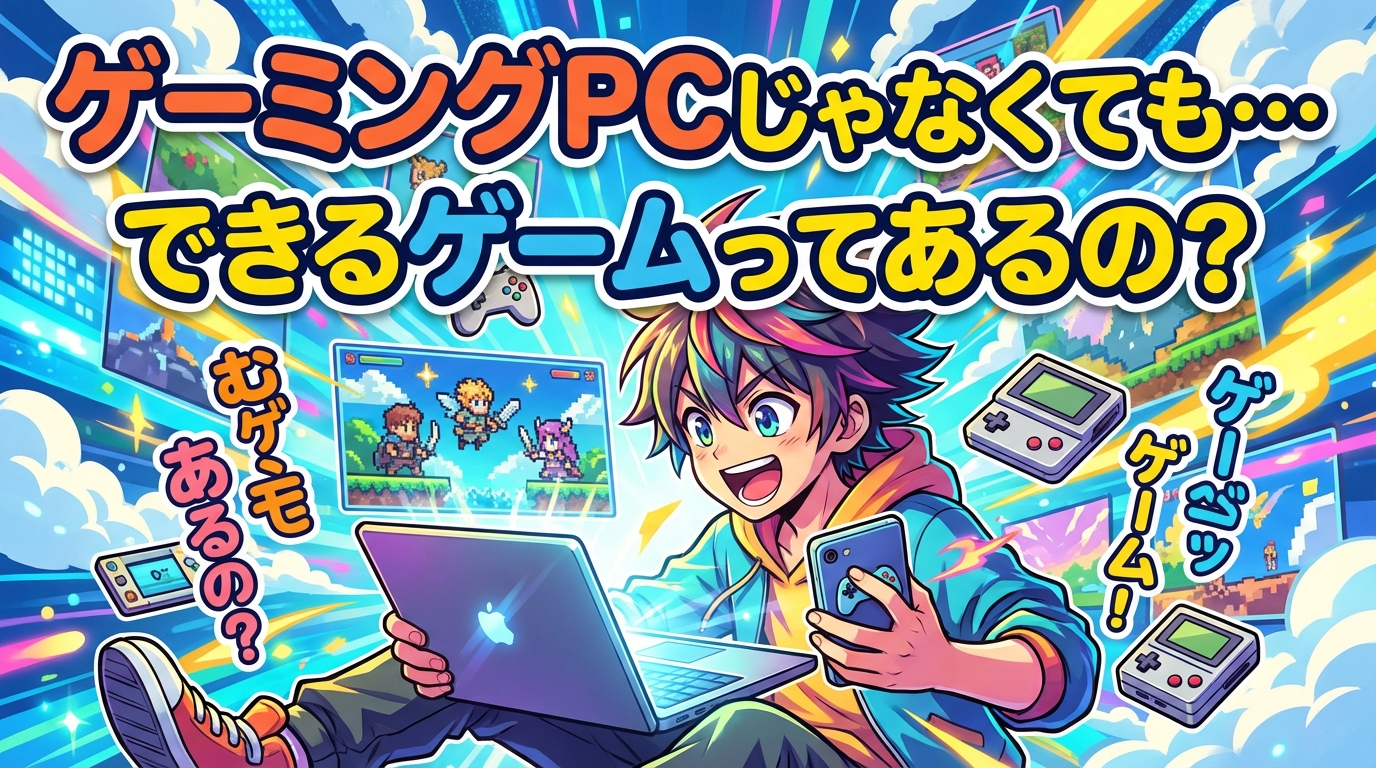 ゲーミングPCじゃなくてもできるゲームってあるの？