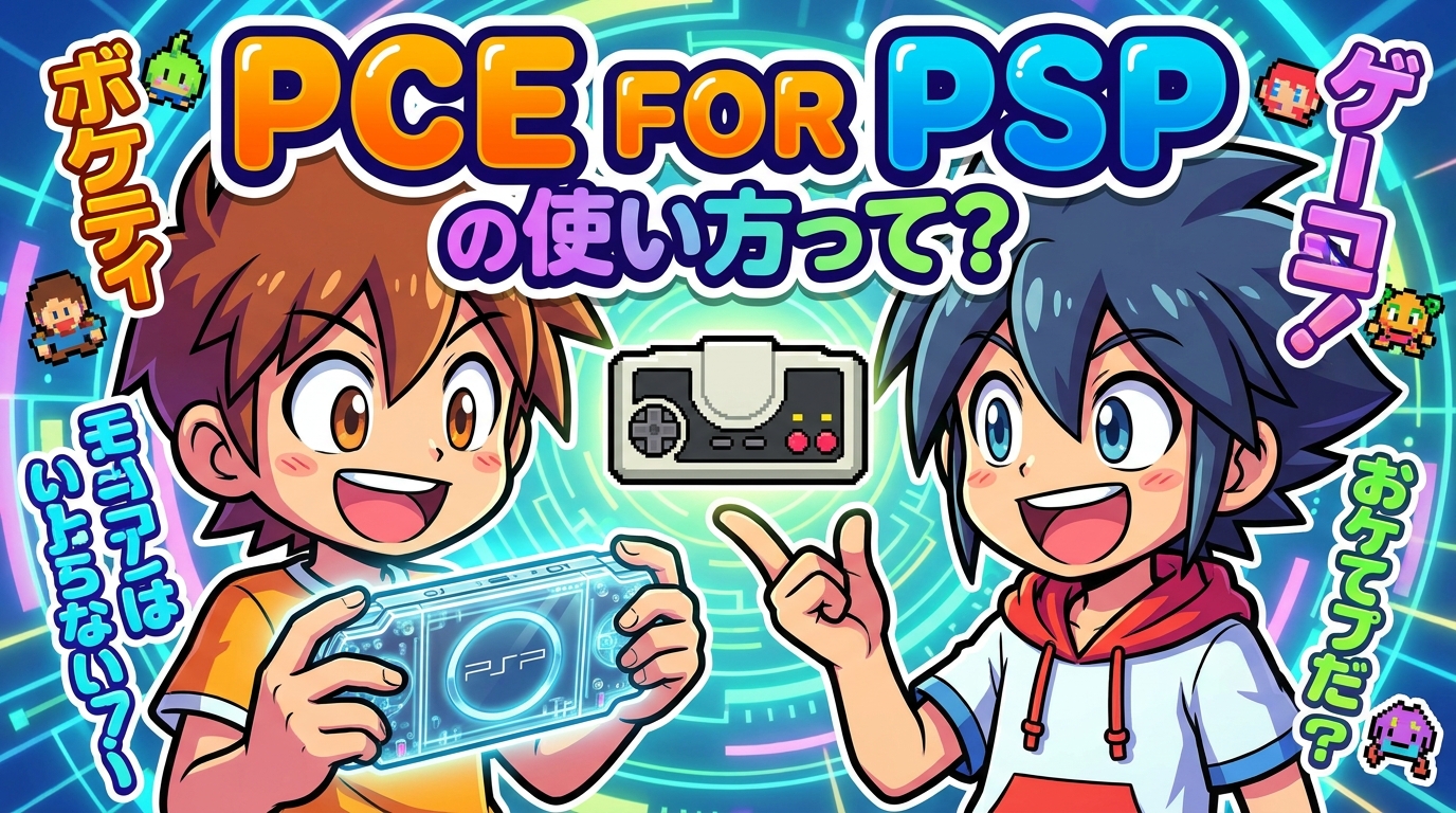 pce for pspの使い方って？