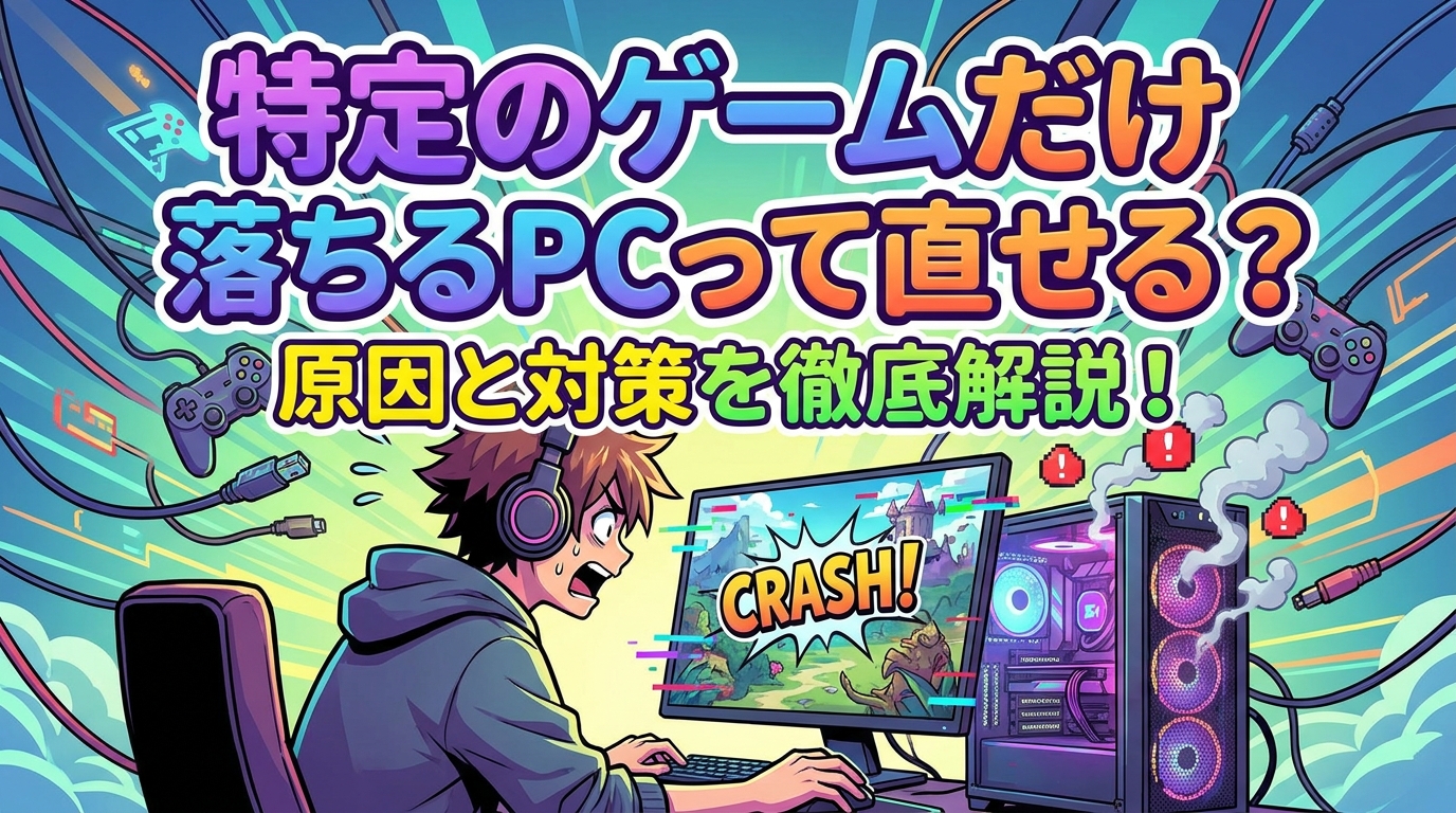 特定のゲームだけ落ちるPCって直せる？