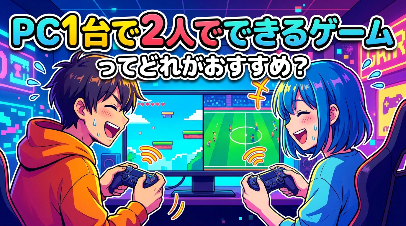 PC1台で2人でできるゲームってどれがおすすめ？