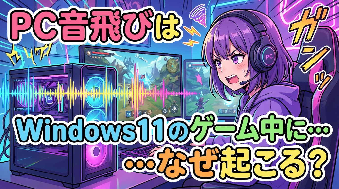 PC音飛びはWindows11のゲーム中になぜ起こる？