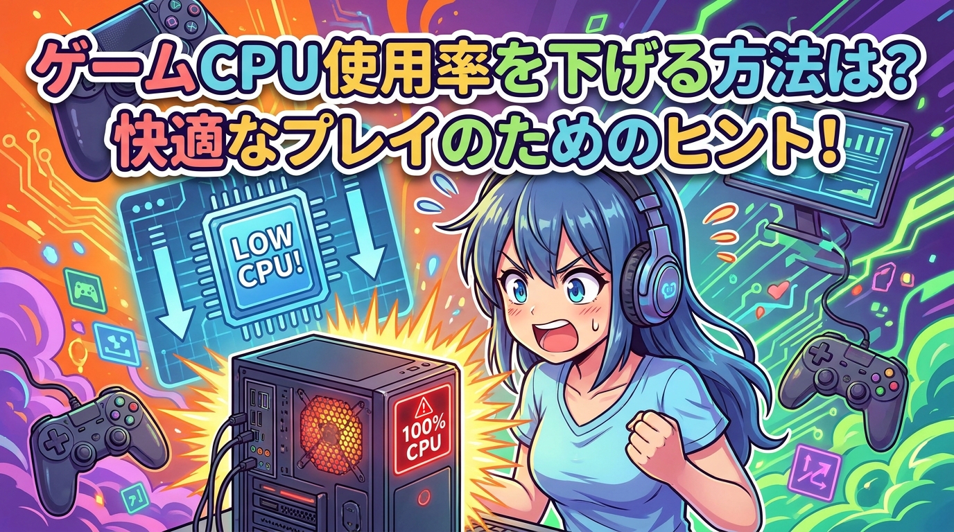 ゲームCPU使用率を下げる方法は?