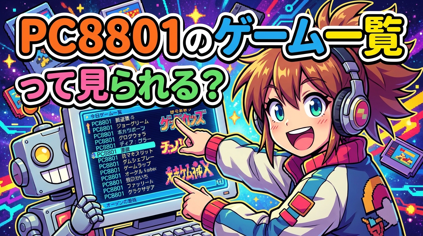 pc8801のゲーム一覧って見られる？