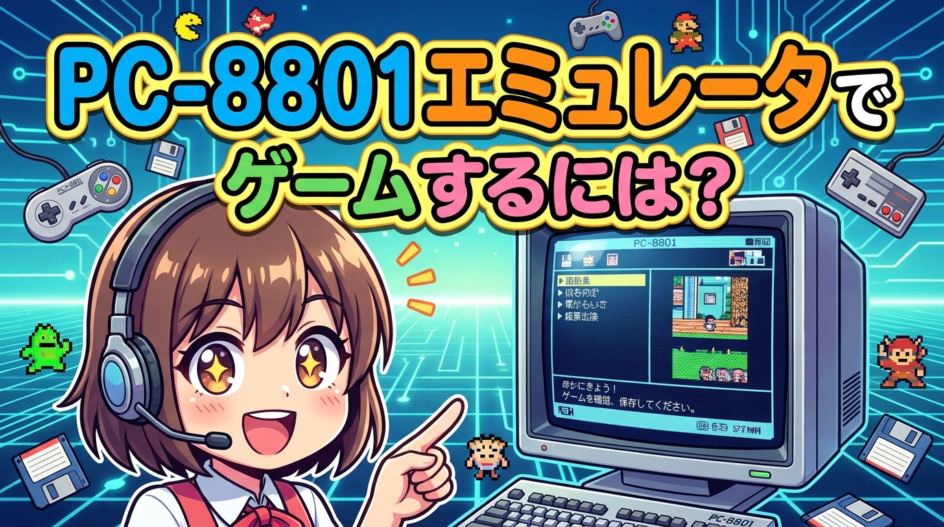 PC-8801エミュレータでゲームするには？