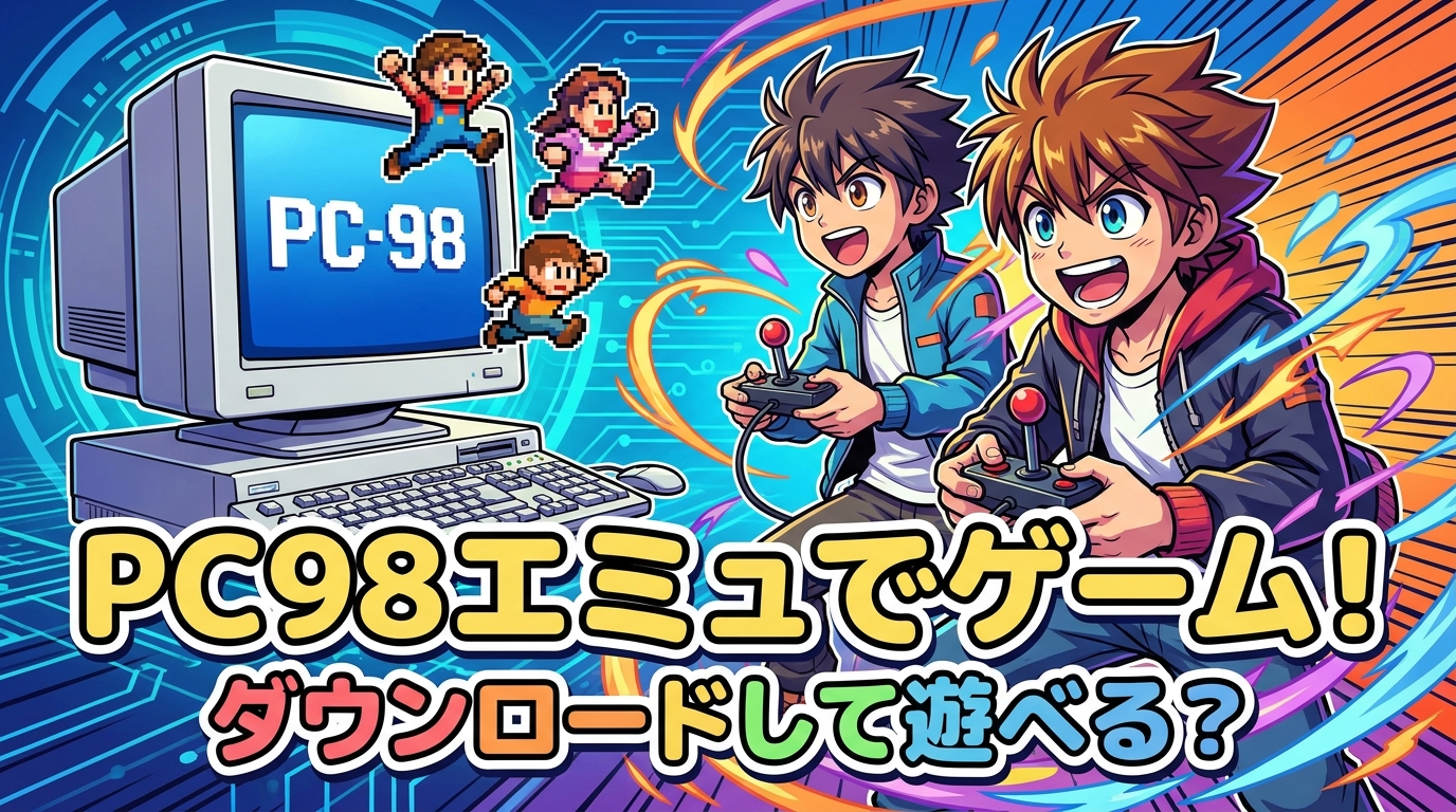 PC98エミュでゲームをダウンロードして遊べる？