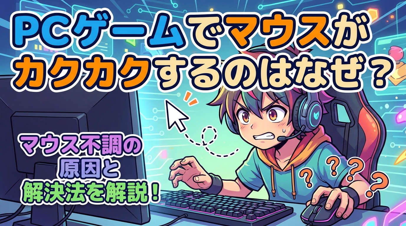 PCゲームでマウスがカクカクするのはなぜ？