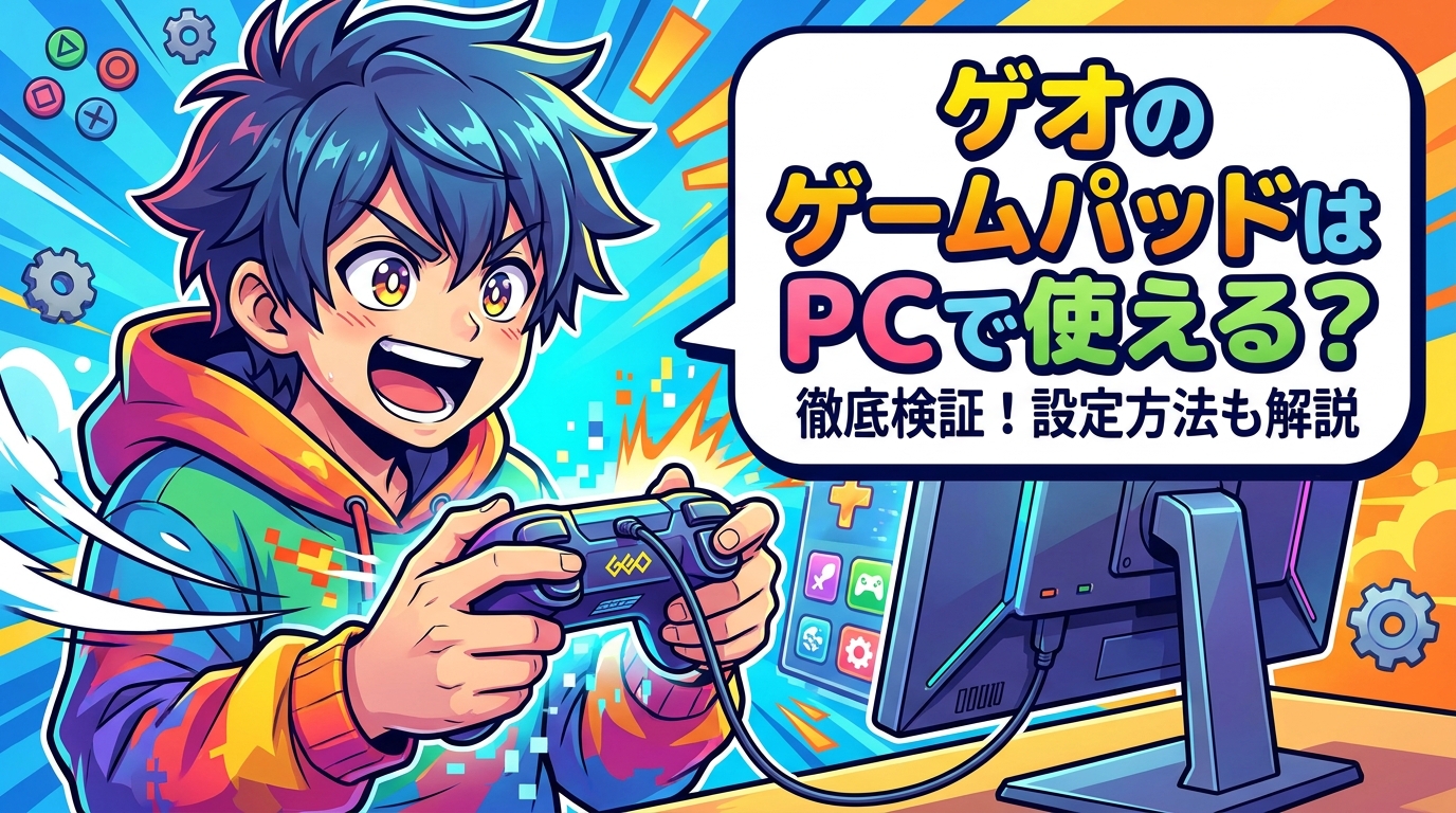 ゲオのゲームパッドはPCで使える?