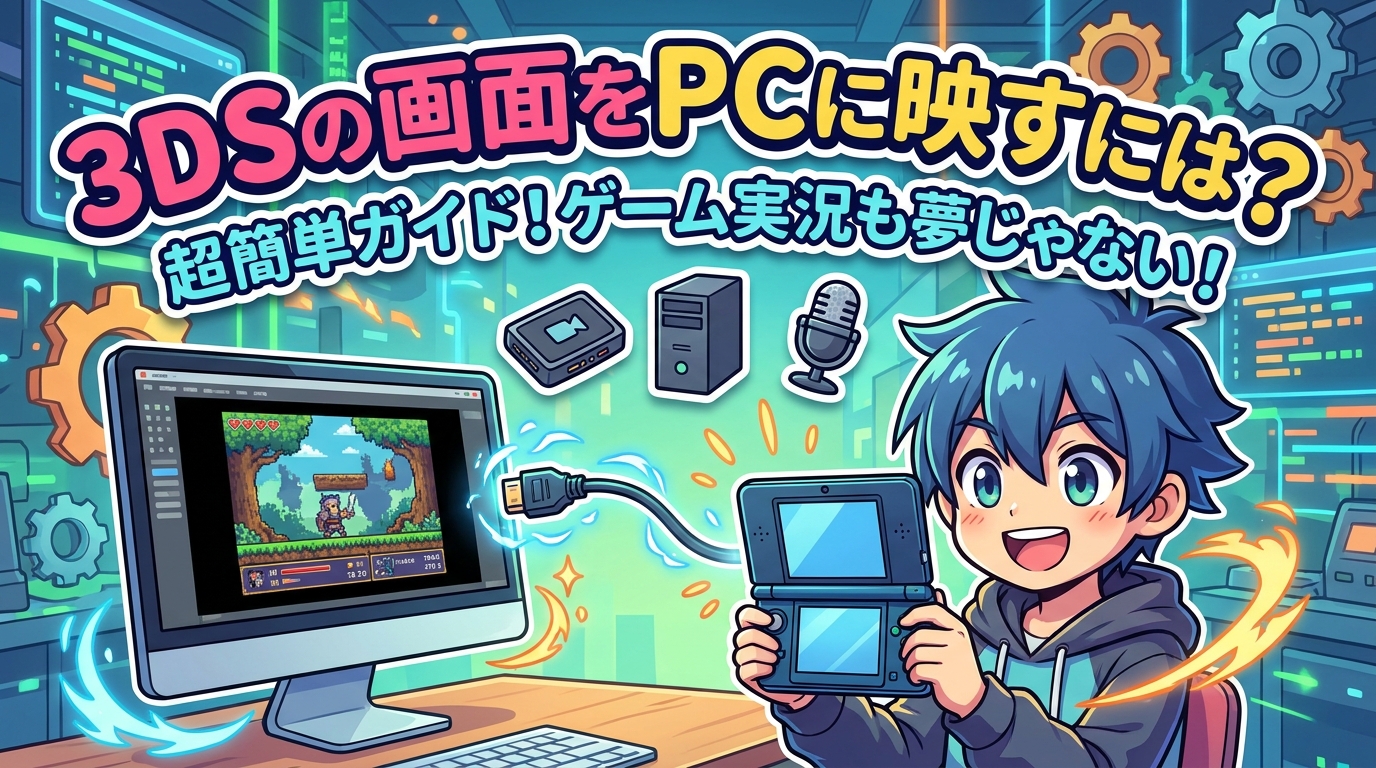 3DSの画面をPCに映すには？