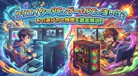クリエイターPCとゲームPCの違いは？
