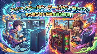 クリエイターPCとゲームPCの違いは？