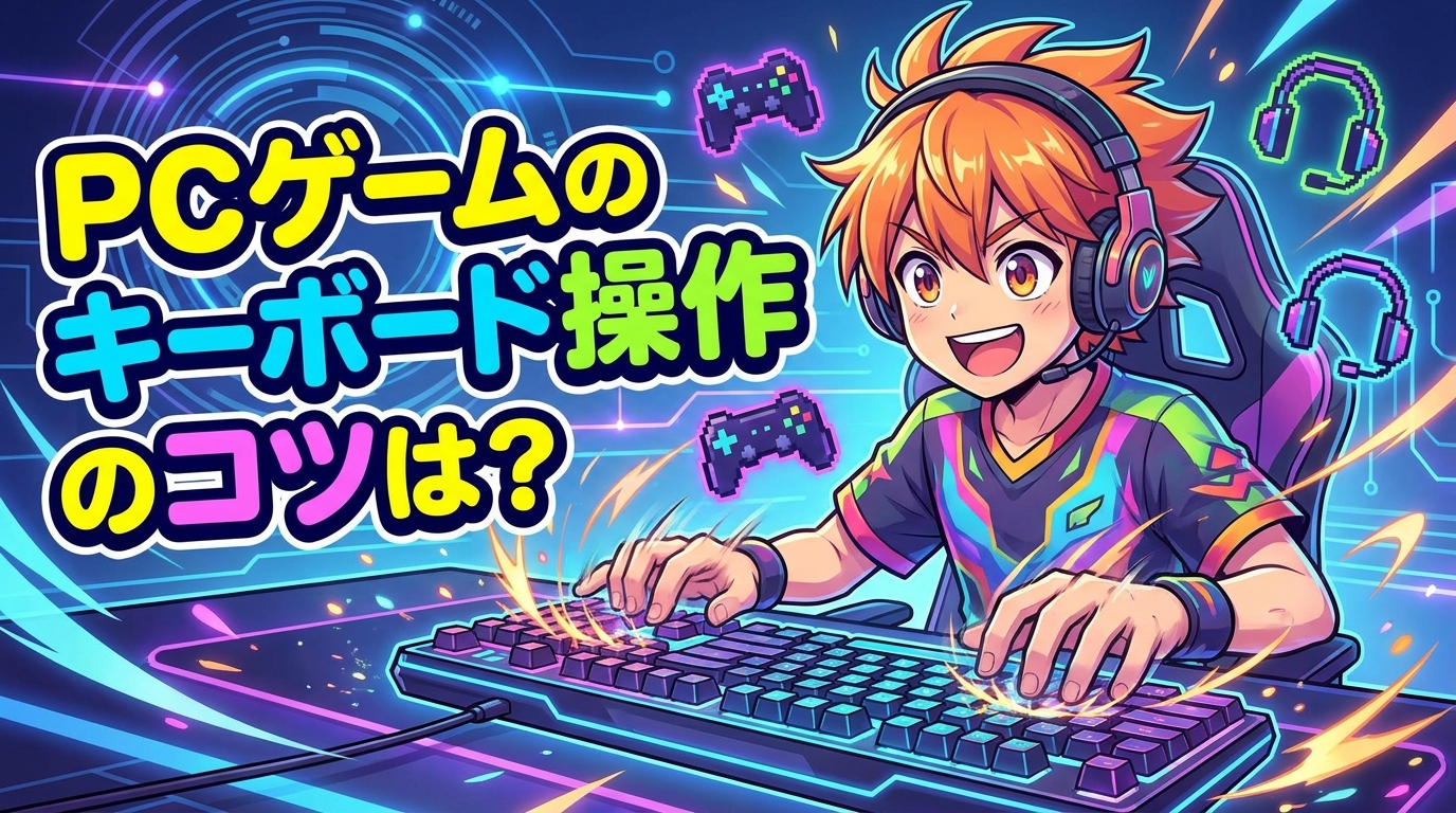 PCゲームのキーボード操作のコツは？