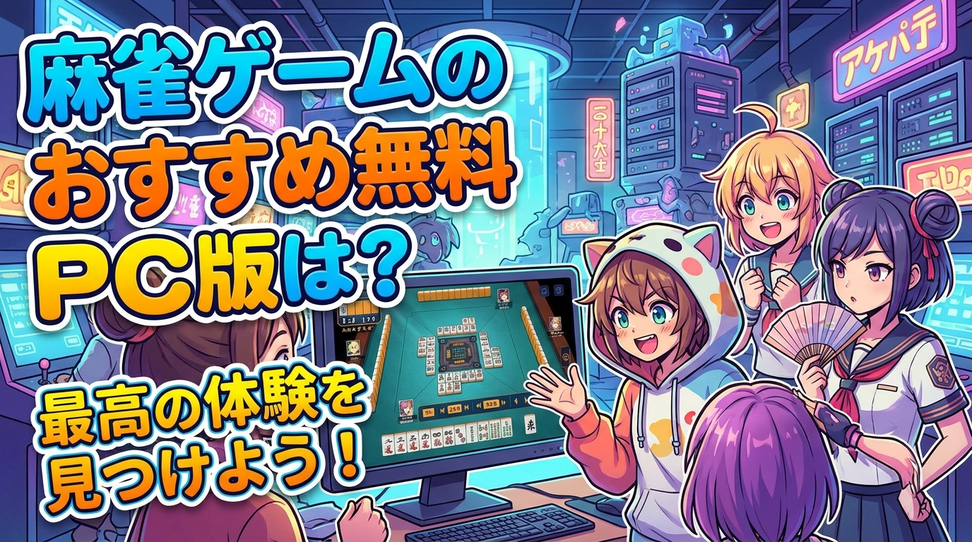 麻雀ゲームのおすすめ無料PC版は？