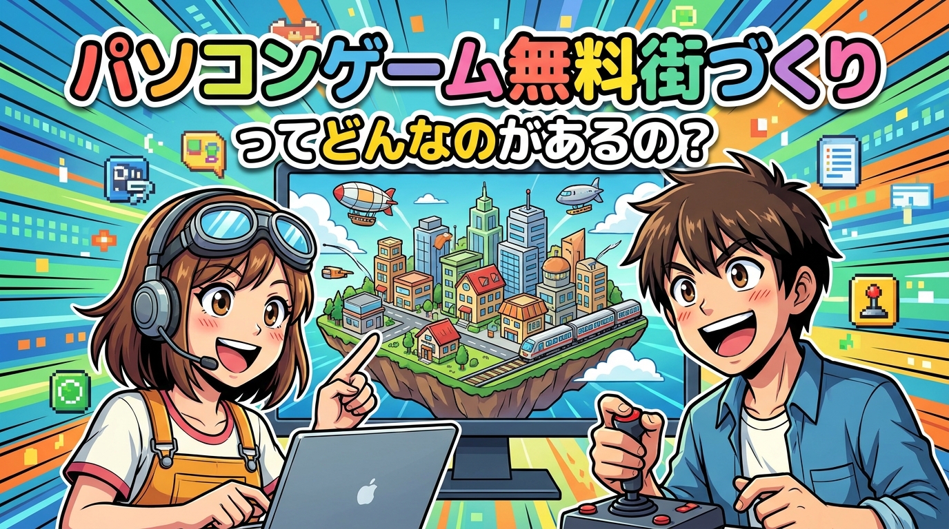 パソコンゲーム無料街づくりってどんなのがあるの？