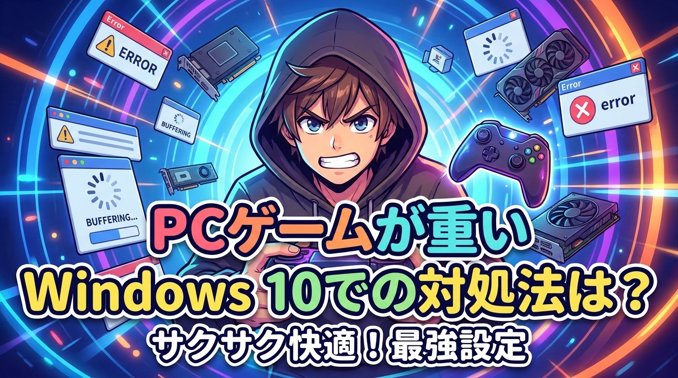 PCゲームが重いWindows10での対処法は？