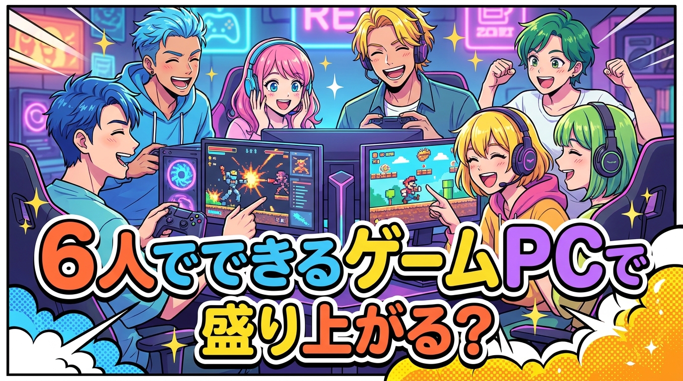 6人でできるゲームPCで盛り上がる？