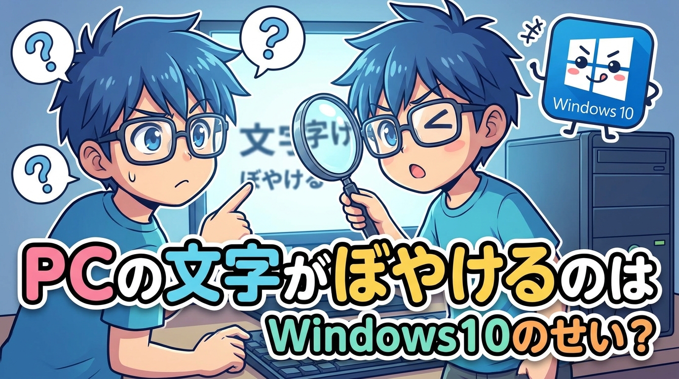 PCの文字がぼやけるのはWindows10のせい？