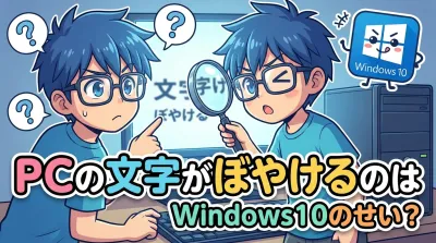 PCの文字がぼやけるのはWindows10のせい？