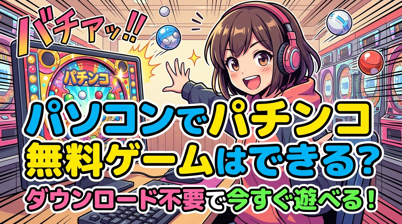 パソコンでパチンコ無料ゲームはできる？