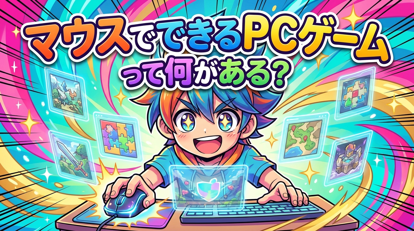 マウスでできるPCゲームって何がある？