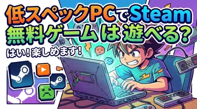 低スペックPCでSteam無料ゲームは遊べる？