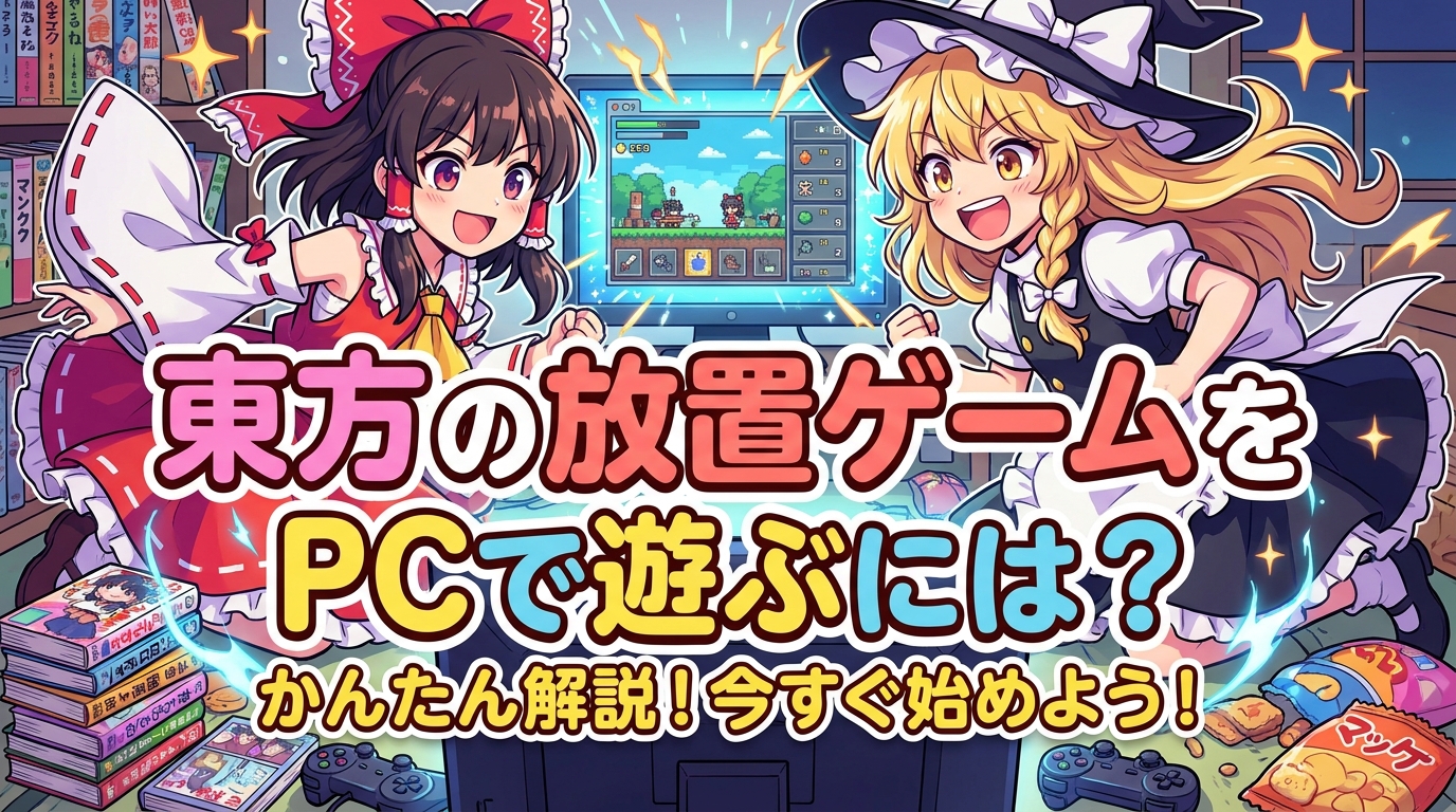 東方の放置ゲームをPCで遊ぶには？