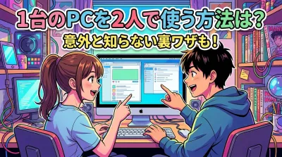 1台のPCを2人で使う方法は？