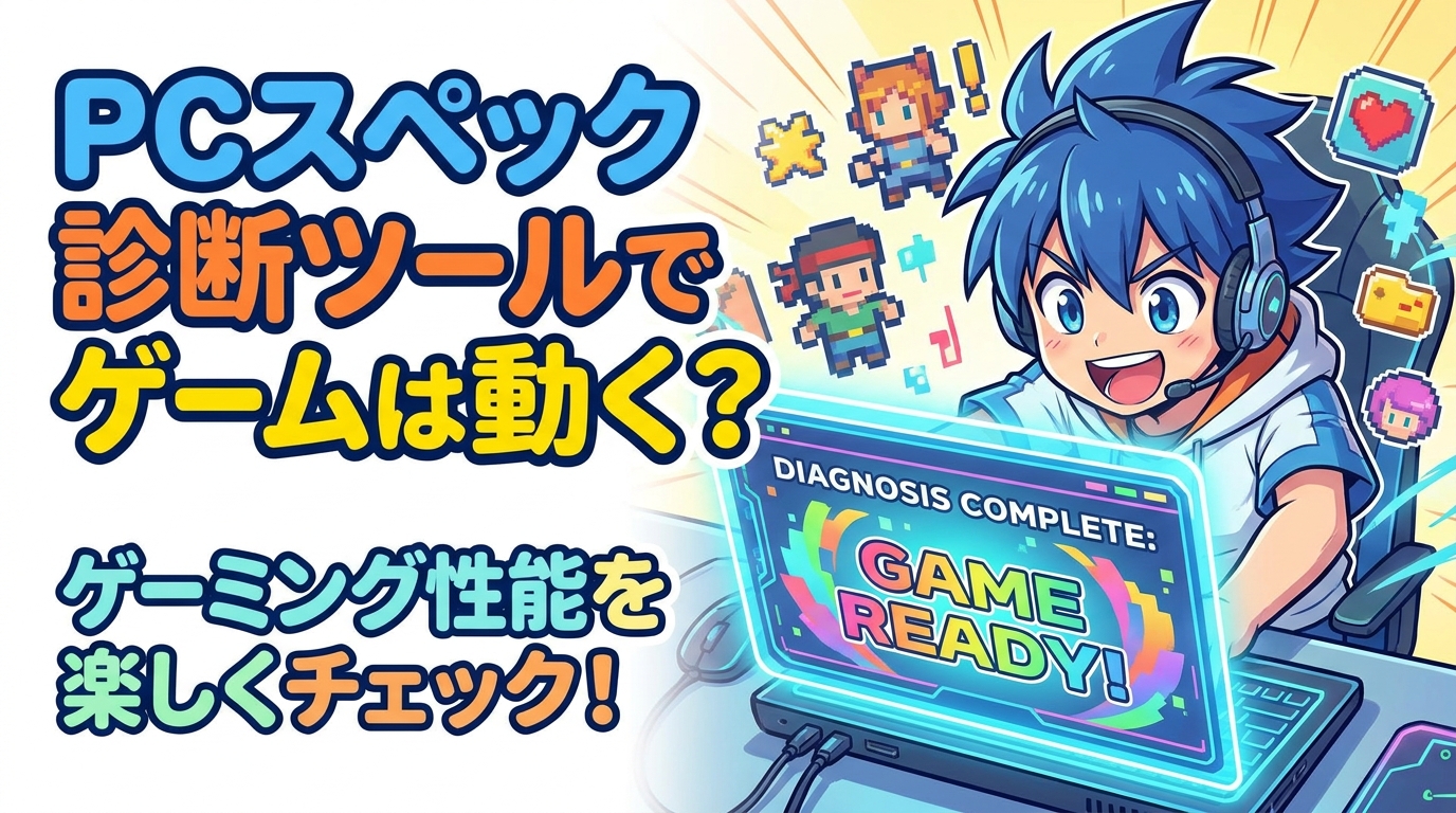 PCスペック診断ツールでゲームは動く？