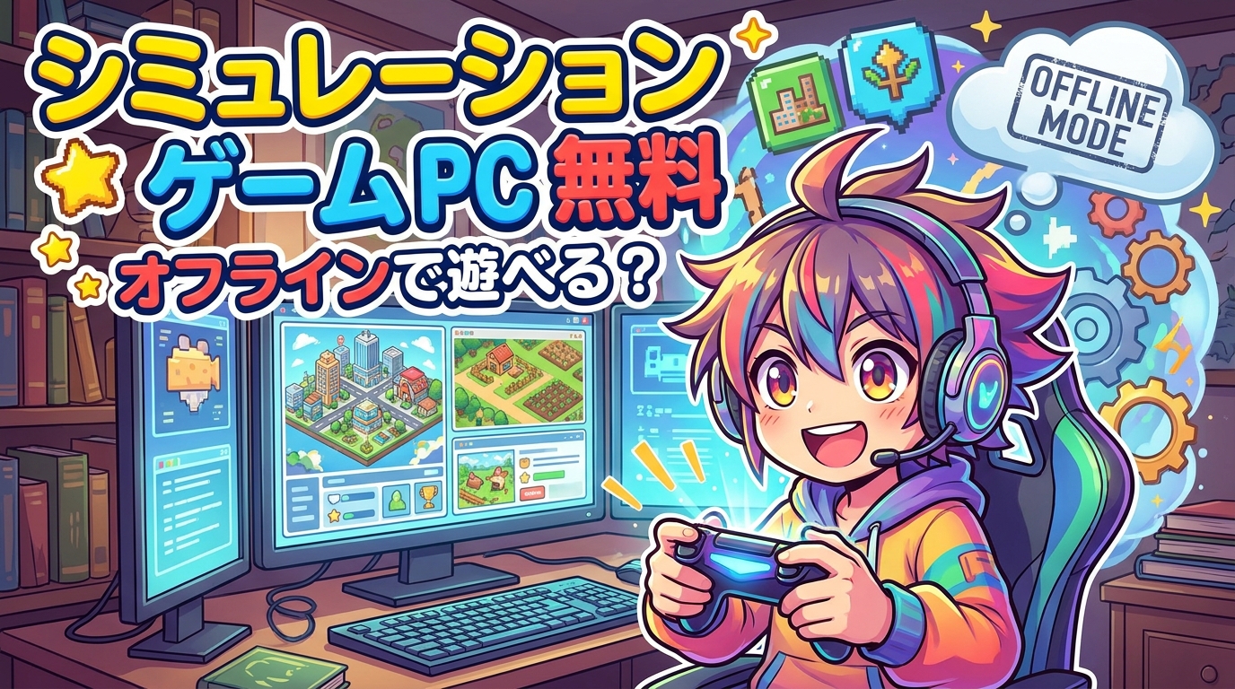 シミュレーション ゲーム PC 無料 オフラインで遊べる？