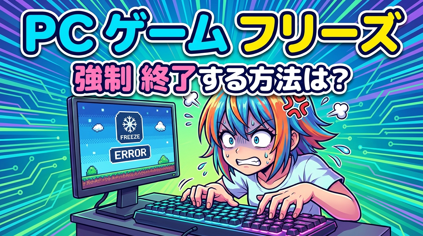 pc ゲーム フリーズ 強制 終了する方法は？