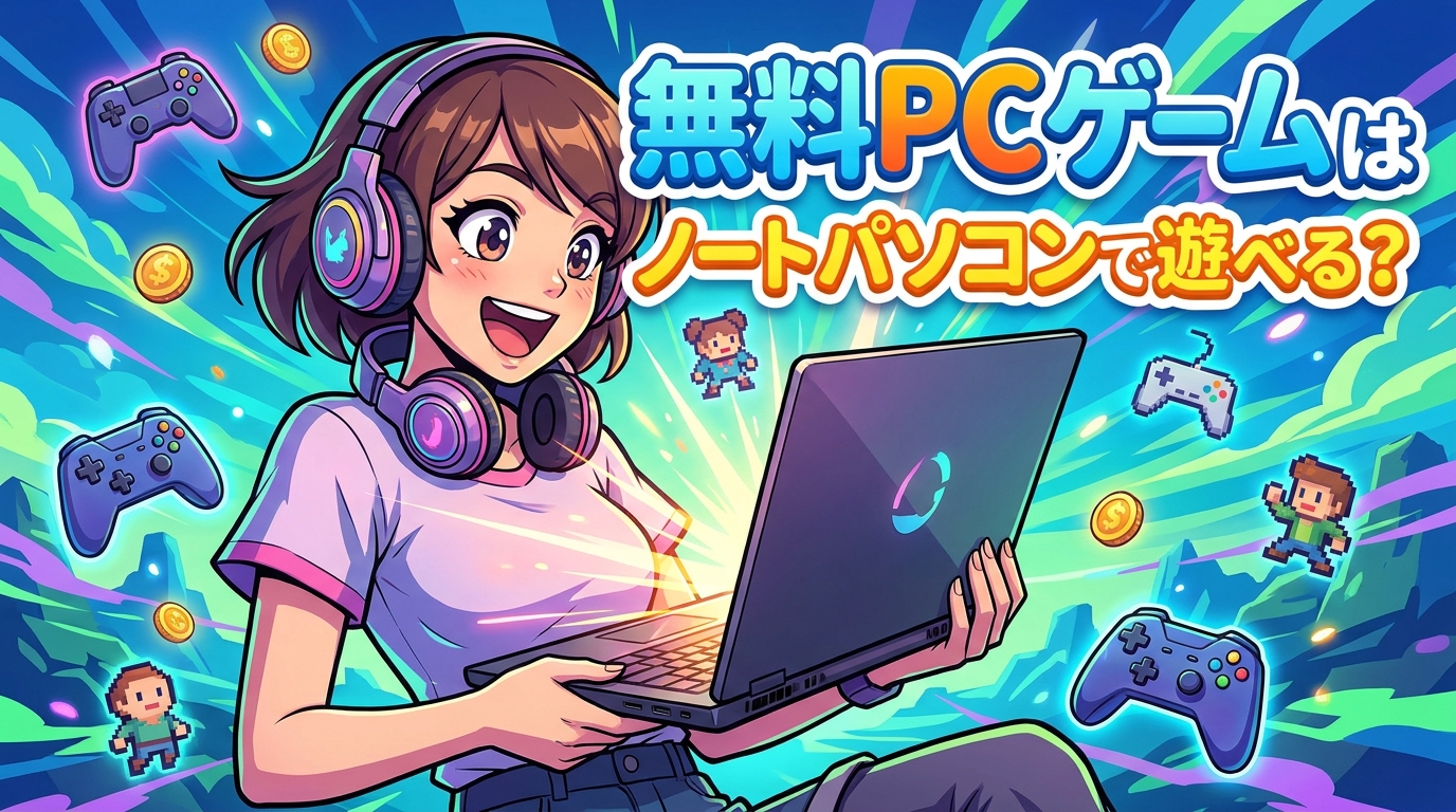 無料pcゲームはノートパソコンで遊べる?