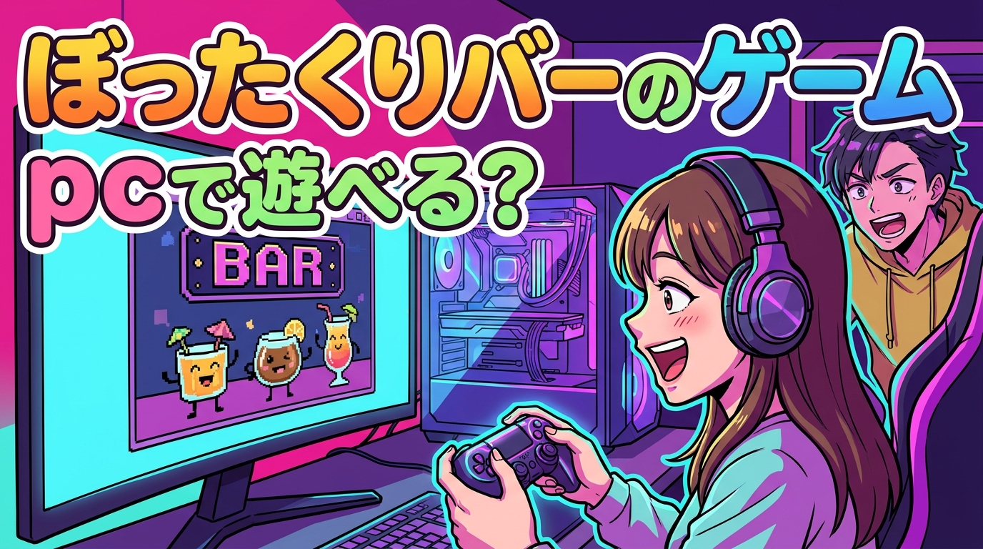ぼったくりバーのゲームはpcで遊べる?