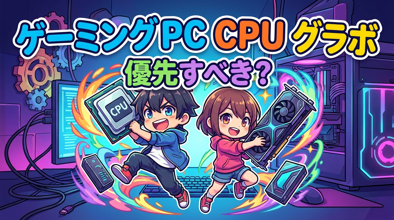 ゲーミング pc cpu グラボ 優先すべき?