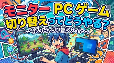 モニター pc ゲーム 切り替えってどうやる？