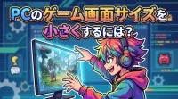 pcのゲーム画面サイズを小さくするには？