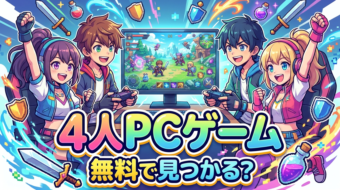 4 人 pc ゲーム 無料で見つかる？