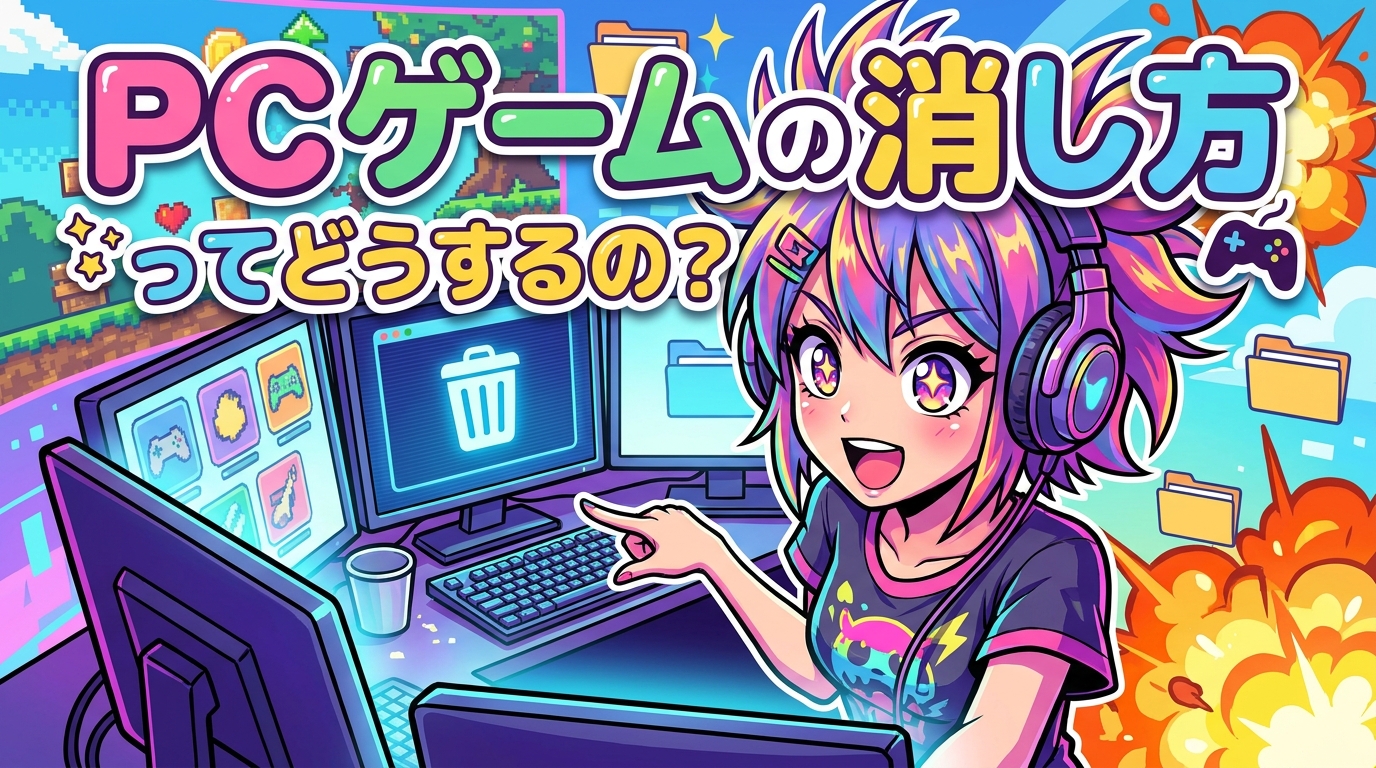 pc ゲーム の 消し方ってどうするの?