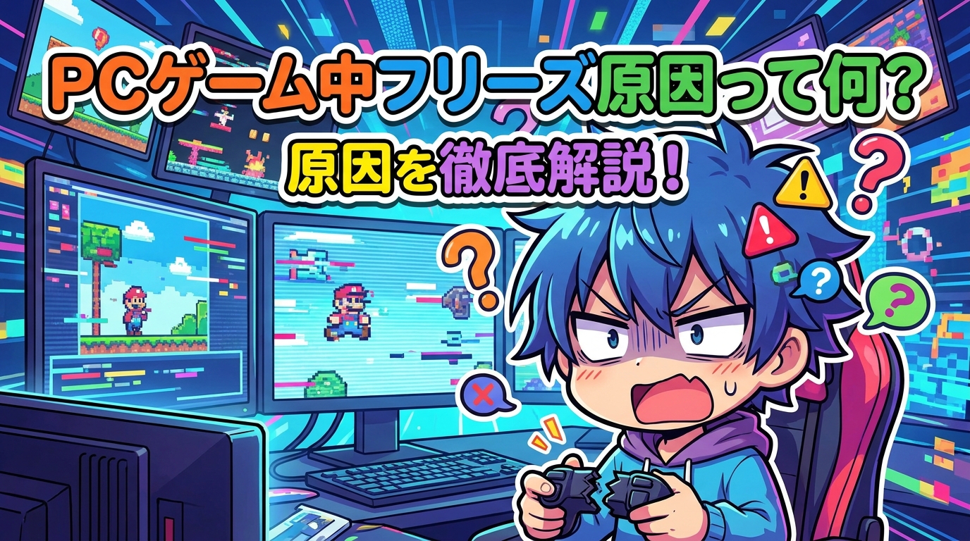 pc ゲーム 中 フリーズ 原因って何?