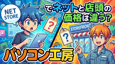 パソコン工房でネットと店頭の価格は違う？