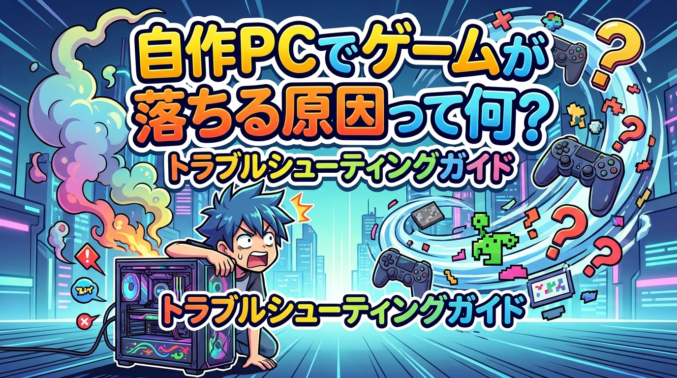 自作PCでゲームが落ちる原因って何？